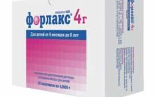 Форлакс: инструкция по применению