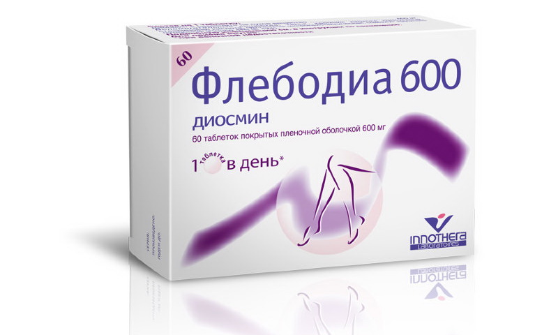 Прием таблеток Флебодиа 600 улучшает циркуляцию крови в венах