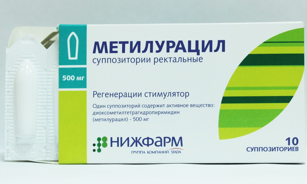 Ректальное применение метилурациловых суппозиториев поможет не только избавиться от кровотечения, но и ускорить заживление микротрещин и ран