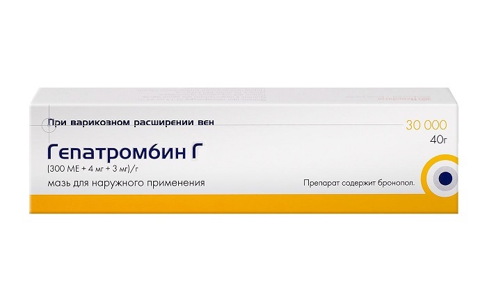 Хороший эффект при лечении оказывает Гепатромбин Г, это лекарственное средство, которое обладает антитромботическим действием