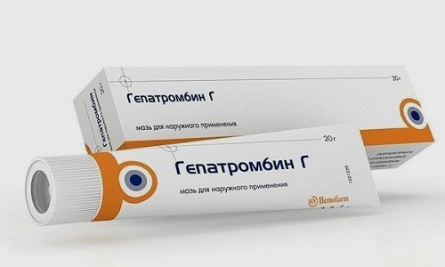Для восстановления формы геморроидальных вен назначают мазь Гепатромбин Г