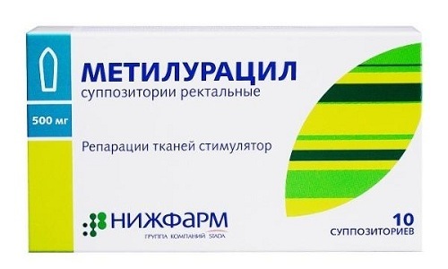 Метилурациловые суппозитории используют в лечении хронического и острого геморроя