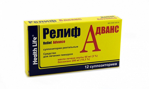 Релиф Адванс показан для обезболивания при появлении анальных трещин вплоть до устранения этой патологии